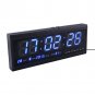 Digital Large Big Jumbo LED Home Wall Desk Clock With Calendar Temperature US