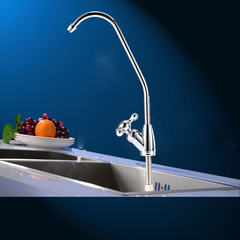 USPS Kitchen Gooseneck Rotary Faucet Mixer Tap For Undersink Water Filter System