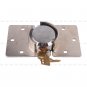 2X Van Garage Shed Door Security Padlock & Hasp Set Heavy Duty 73mm Steel + Bolt