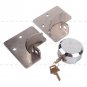2X Van Garage Shed Door Security Padlock & Hasp Set Heavy Duty 73mm Steel + Bolt