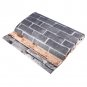 Black Grey Real Looking Deep Embossed Textured 3D Brick Pattern Wallpaper Roll