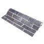 Black Grey Real Looking Deep Embossed Textured 3D Brick Pattern Wallpaper Roll