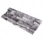 Black Grey Real Looking Deep Embossed Textured 3D Brick Pattern Wallpaper Roll