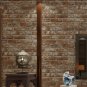 Black Grey Real Looking Deep Embossed Textured 3D Brick Pattern Wallpaper Roll