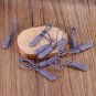 10Pcs EDC Zipper Pulls Slider Cord Rope Puller Ends Lock Zip Clip Buckle For Bag