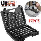 17pcs Rotary Hammer Drill SDS+ Plus Bit Bits Chisel Set Concrete Fits for Hilti