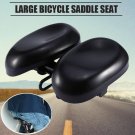 No Pressure Black Bicycle Seat Big Soft Bum Comfort Padded Adult Noseless Saddle