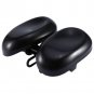 No Pressure Black Bicycle Seat Big Soft Bum Comfort Padded Adult Noseless Saddle