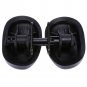 No Pressure Black Bicycle Seat Big Soft Bum Comfort Padded Adult Noseless Saddle