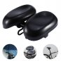 No Pressure Black Bicycle Seat Big Soft Bum Comfort Padded Adult Noseless Saddle