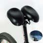 No Pressure Black Bicycle Seat Big Soft Bum Comfort Padded Adult Noseless Saddle
