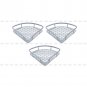 3 Layers Triangular Shower Shelf Bathroom Corner Rack Storage Basket Hanger -US