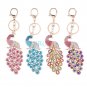 Bling Crystal Rhinestone Handbag Charm Pendant Keychain Bag Keyring Key Chain