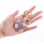 Bling Crystal Rhinestone Handbag Charm Pendant Keychain Bag Keyring Key Chain