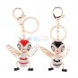 Bling Crystal Rhinestone Handbag Charm Pendant Keychain Bag Keyring Key Chain