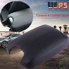 Black Hand Leather Arm Rest Cover & Base Console Lid For 08- 12 Honda Accord