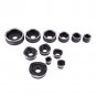 Hydraulic Hole Punch Knockout Set 6 Dies(22 - 60 mm, 7/8" - 2 3/8", 11 tons)K-8B