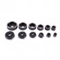 Hydraulic Hole Punch Knockout Set 6 Dies(22 - 60 mm, 7/8" - 2 3/8", 11 tons)K-8B