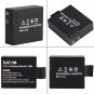 4pcs 3.7V 900mAh Rechargable Li-ion Battery for SJCAM SJ4000 +Dual Charger US