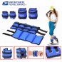 1Pair Adjustable Ankle Weights Pair Running Wrist Arm Gym Leg Exercise Blue New