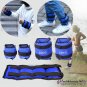 1Pair Adjustable Ankle Weights Pair Running Wrist Arm Gym Leg Exercise Blue New