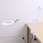 5X/8X Desk Clamp Mount Magnifier Floor Stand Lamp Magnifying Lens Diopter US