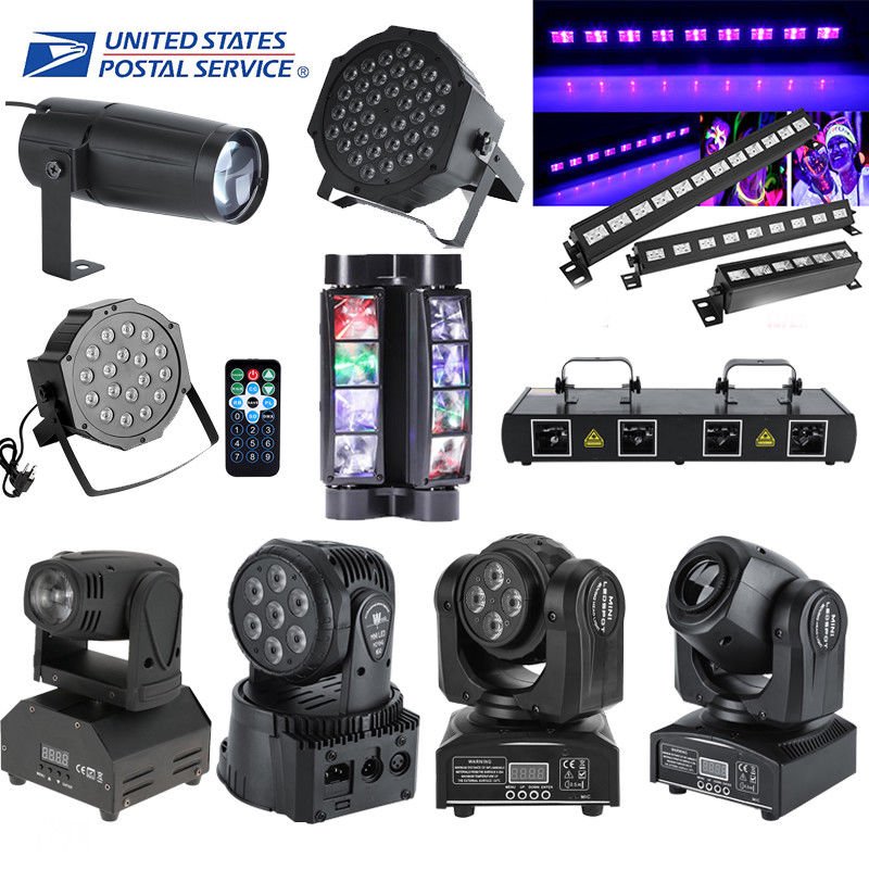 LED Club Disco Moving Head Beam Lights DMX Stage Lighting Party DJ XMAS Light US