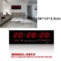 Big Digital LED Home Office Desk Calendar Temperature Date Wall Clock Red LED