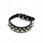 Pet Adjustable PU Leather Studded Spiked Buckle Cat Puppy Dog Collar Rivet Strap