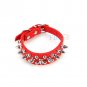 Pet Adjustable PU Leather Studded Spiked Buckle Cat Puppy Dog Collar Rivet Strap