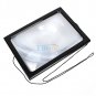 2017 A4 Page Hands Free 3x Magnifying Glass With Light LED Magnifier Reading US