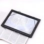 2017 A4 Page Hands Free 3x Magnifying Glass With Light LED Magnifier Reading US