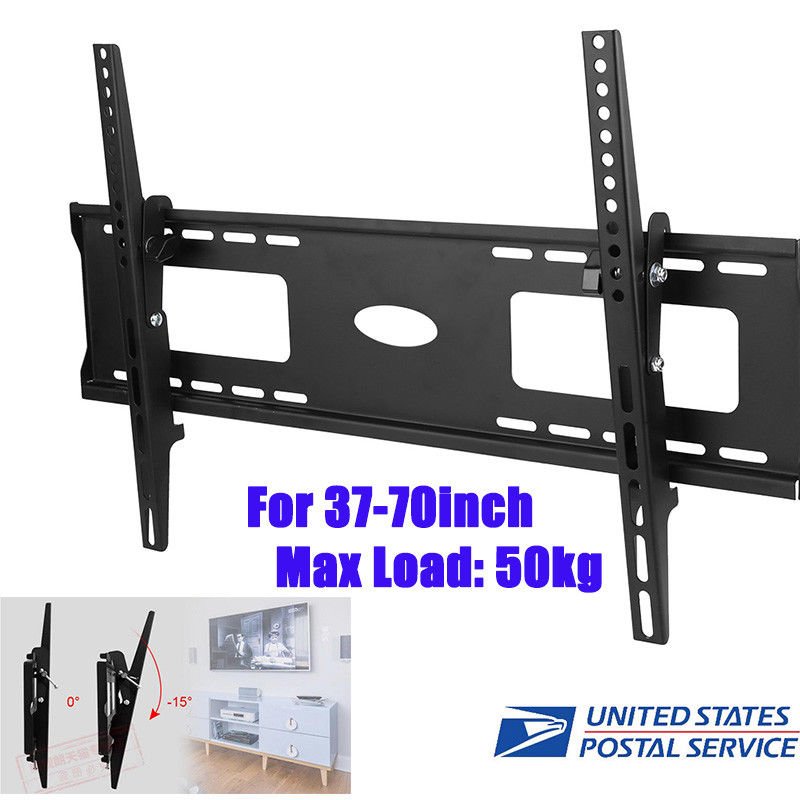 SLIM LCD LED PLASMA FLAT TILT TV WALL MOUNT 32 37 42 46 50 52 55 57 60 65 70