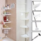 2-4Layer Triangular Shower Shelf Bathroom Corner bath Rack Storage Basket Hanger
