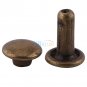 Newest 100pc 6/8/10mm Round Double Cap Rivets Leather Craft Stud Repair Tool DIY