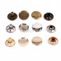 Newest 100pc 6/8/10mm Round Double Cap Rivets Leather Craft Stud Repair Tool DIY