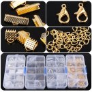 Jewelry Making Starter Kit Set Earring Bracelet Necklace Findings Crafts DIY+Box