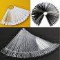 2017 False Display Nail Art Fan Wheel Polish Practice Tip Sticks Nail Art 50pcs
