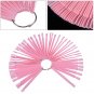 2017 False Display Nail Art Fan Wheel Polish Practice Tip Sticks Nail Art 50pcs