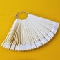 2017 False Display Nail Art Fan Wheel Polish Practice Tip Sticks Nail Art 50pcs