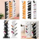 8Shelf Bookcase CD DVD Storage Bookshelf Wood Furniture Book Wall Floating Shelf