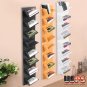 8Shelf Bookcase CD DVD Storage Bookshelf Wood Furniture Book Wall Floating Shelf