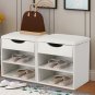 Multi-function Home Entryway Shoe Storage Closet Shelf Ottoman Bench Cabinet