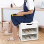 Multi-function Home Entryway Shoe Storage Closet Shelf Ottoman Bench Cabinet