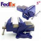 5"  Bench Vise Heavy Duty Clamp 360 Swivel Locking Base Craft Vice Tool 6KG