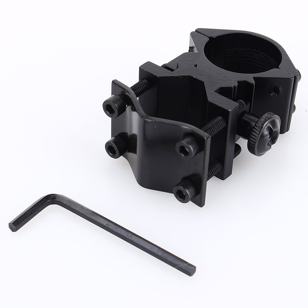 Aluminum Alloy 25mm Tactics Flashlight Scope Light Shotgun Rifle Barrel Mount