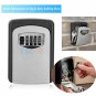 Wall Mounted High Security Steel Storage 4 Digit Key Box With Combination Lock