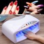 54W 2 Hands UV Nail Dryer Machine Gel Light Lamp Timer Art Polish Manicure W/Fan