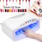 54W 2 Hands UV Nail Dryer Machine Gel Light Lamp Timer Art Polish Manicure W/Fan