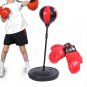 USPS Kids Punching Bag Toy Set Adjustable Height Stand Boxing Glove Speed Ball